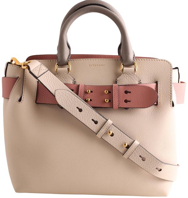 Burberry Belt Bag LimestoneDust Rose Tri color Multicolor Leather Tote