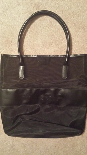 Burberry Black Nylon Mesh Tote