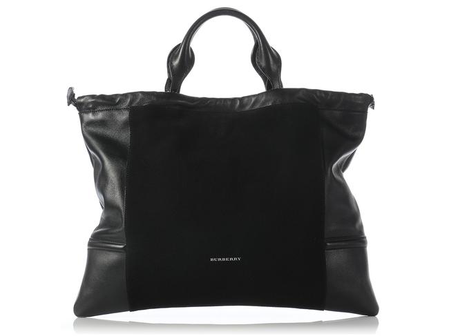 Burberry Black On Black Leather Tote