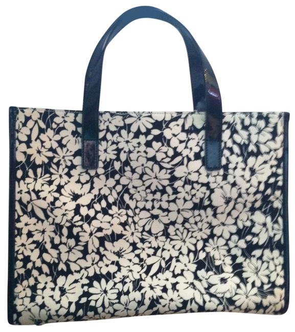 Burberry BlackWhite Floral Tote
