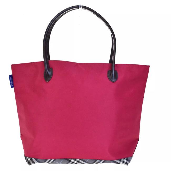 Burberry Blue Label Pink Canvas Tote