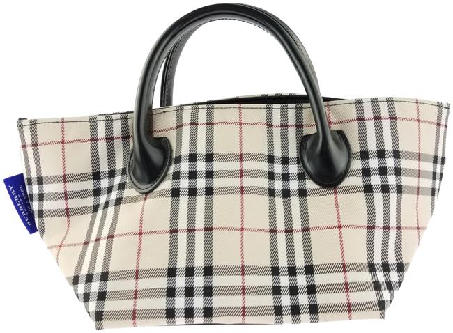 Burberry Blue Label Small Classic Check Canvas Tote