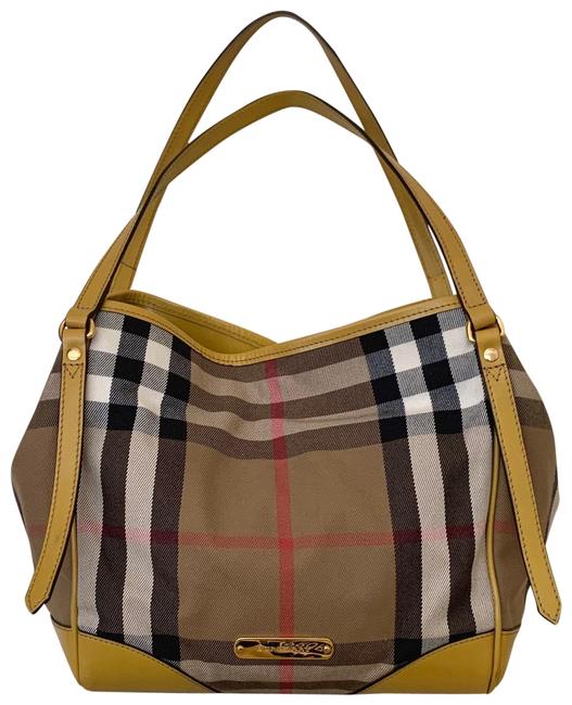 Burberry Bridle House Check Canterbury Leather and Canvas Tote