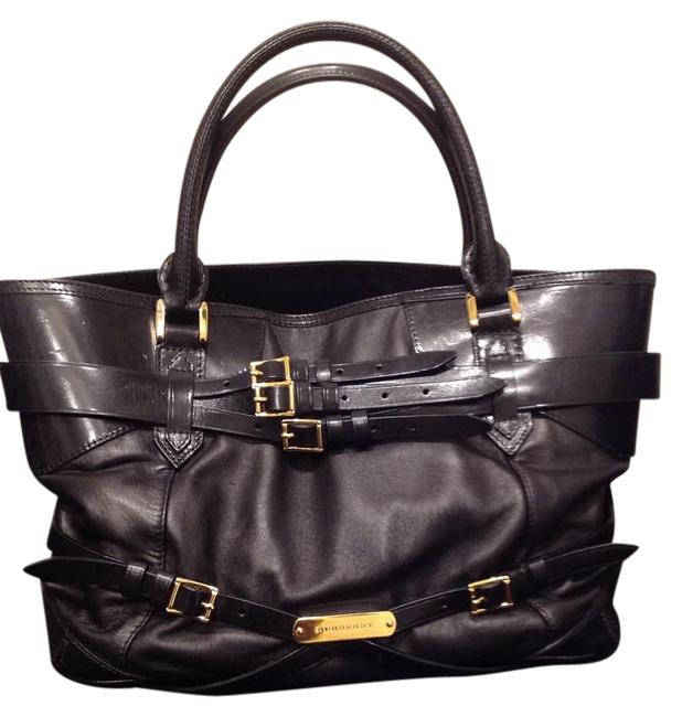 Burberry Bridle Lynher Black Leather Tote
