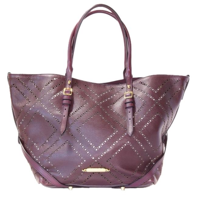 Burberry Bag Bridle Perforated Medium Salisbury 38959531 Burgundy Leather Tote