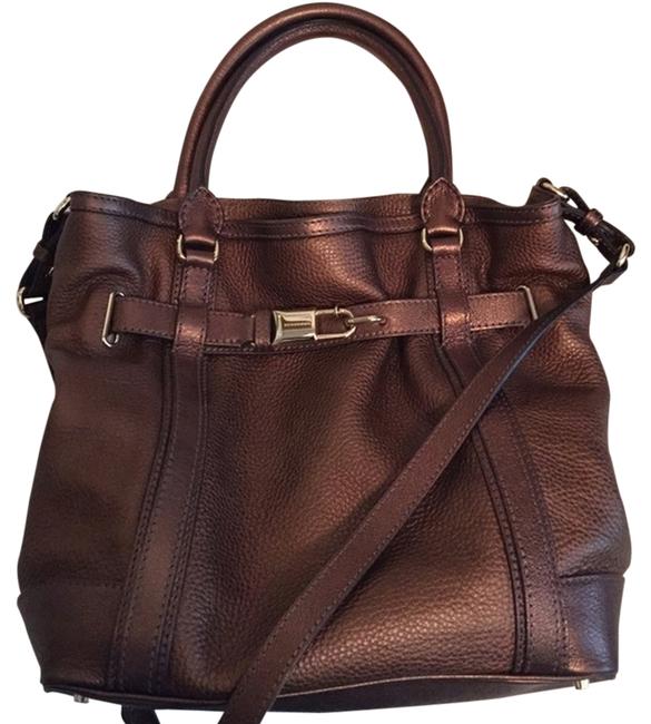 Burberry Bag Bronze Golderton Bridle Women Handbag Leather Tote