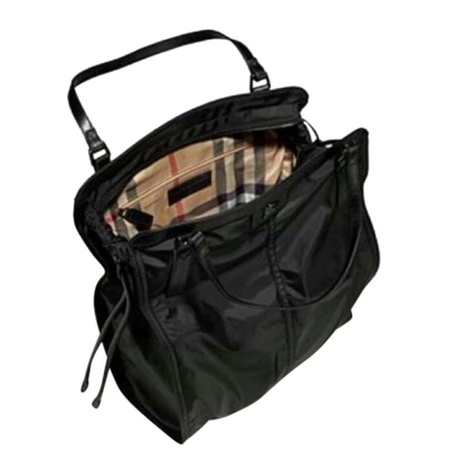 Burberry Buck Leigh Nylon Black Tote