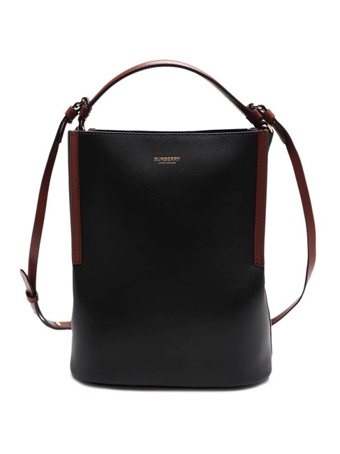 Burberry Bucket Bag Spk New Black Leather Tote