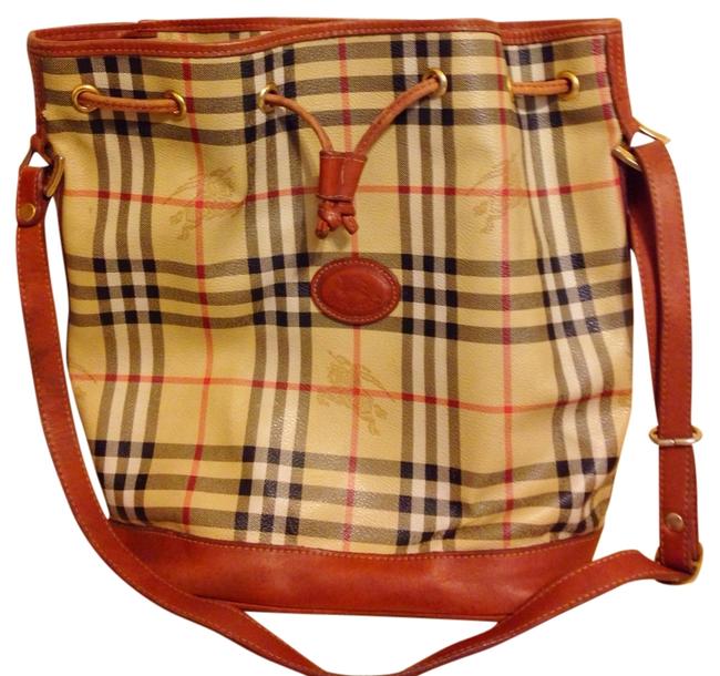 Burberry Bucket Made In Italy Brown Tote
