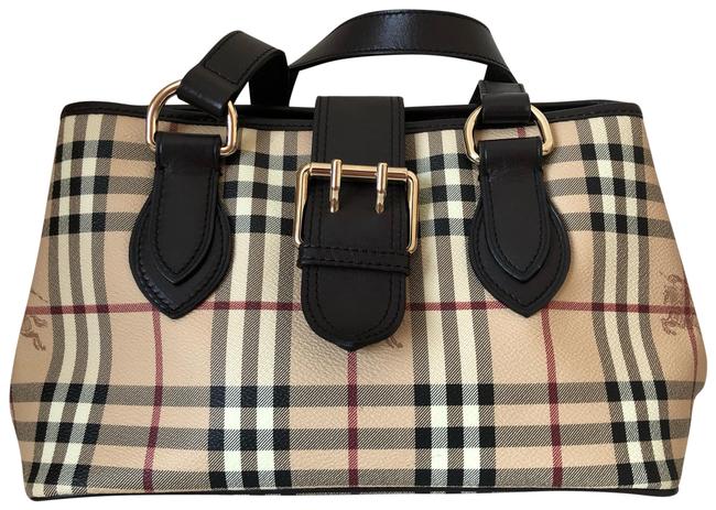 Burberry Buckle Brown Leather Tote