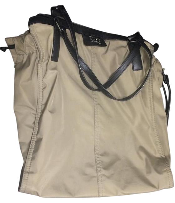 Burberry Buckleigh Black Trench Khaki Nylon Leather Tote