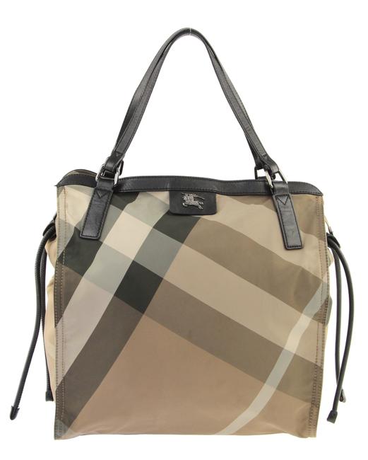 Burberry Buckleigh Brown Check Canvas Tote