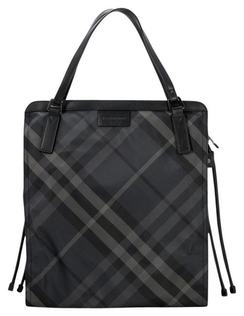 Burberry Buckleigh Charcoal Nylon Tote