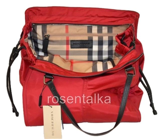 Burberry Buckleigh Red Nylon Tote