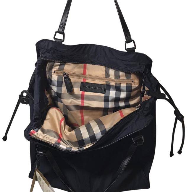 Burberry Buckleigh Navy Nylon Tote