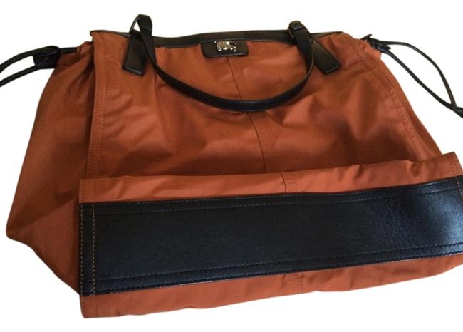 Burberry Buckleigh Orange Nylon Tote