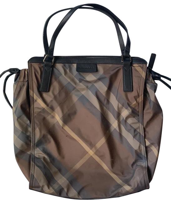 Burberry Buckleigh Packable Brown Nylon Tote