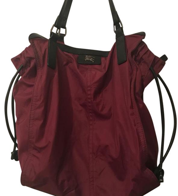 Burberry Buckleigh Purple Nylon Tote