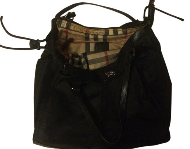 Burberry Buckleigh Purse Black Nylon Tote