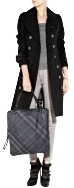 Burberry Shoulder Bag Buckleigh Charcoal Nylon Tote