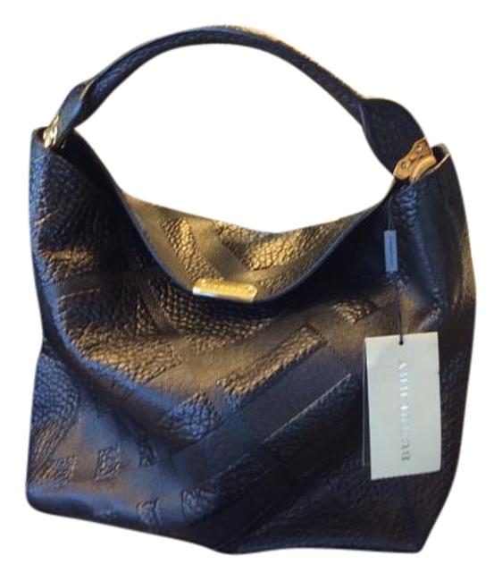 Burberry Bur3938788 Blk Lthr Leather Tote