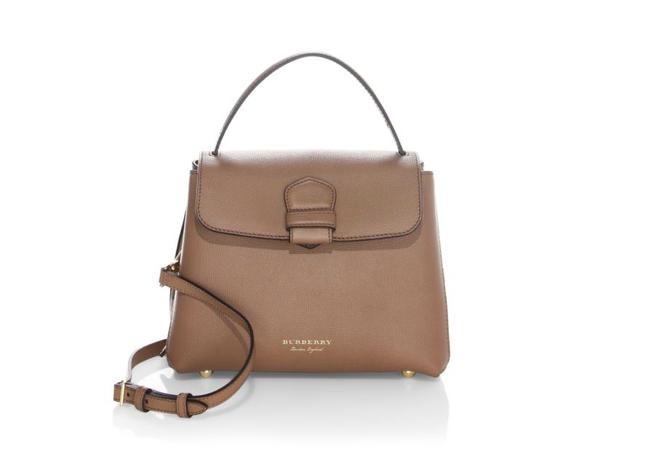 Burberry Camberley House Check Dark Sand Leather Tote