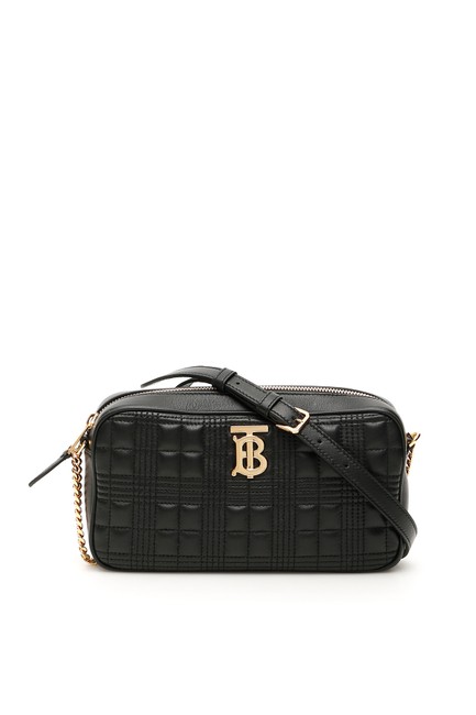 Burberry Camera Bag Quilted Black Tote