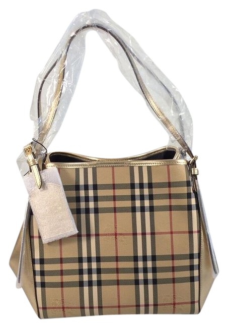 Burberry Canter Horseferry Signature Check Nylon Tote