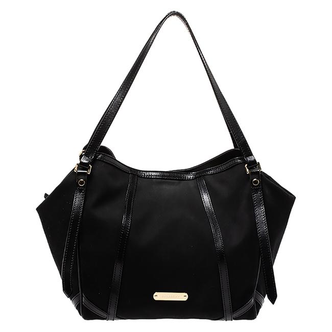 Burberry Canterbury Black Canvas and Leather Tote