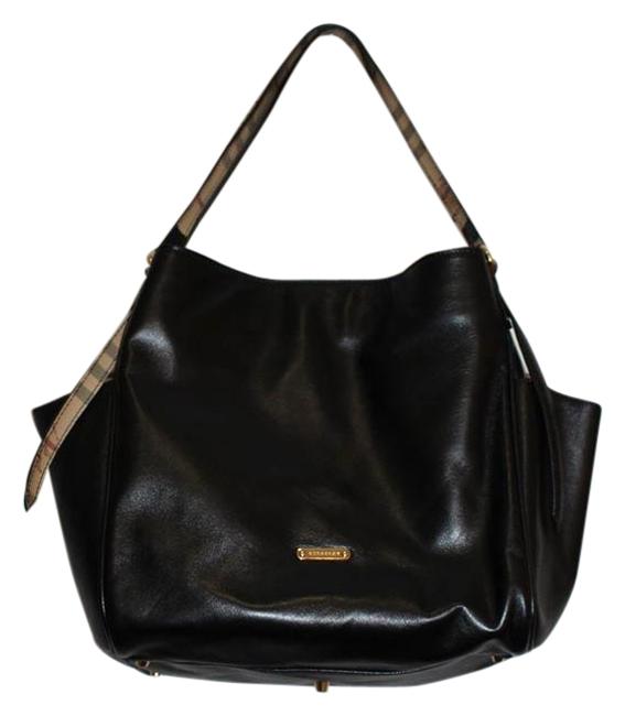 Burberry Canterbury Black Lambskin Leather Tote