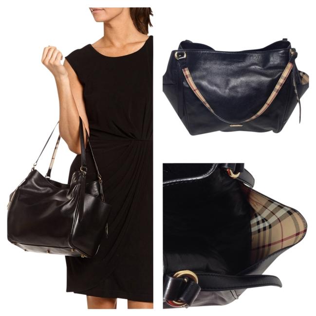 Burberry Canterbury Black Leather Tote