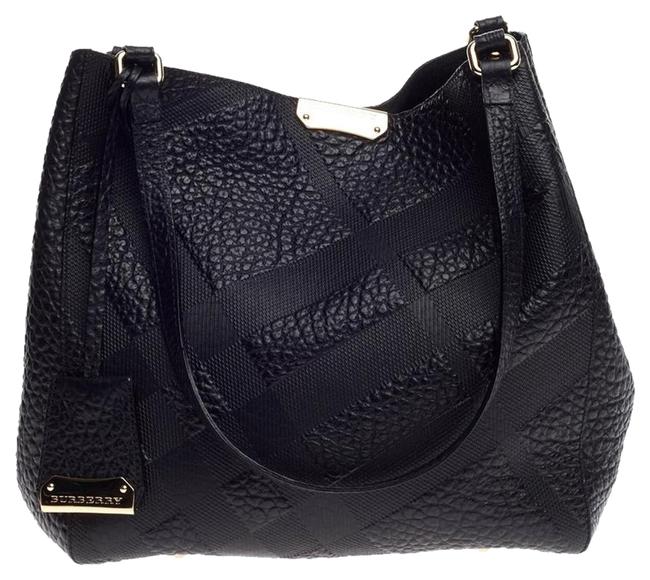 Burberry Canterbury Embossed Check Small Leather Tote