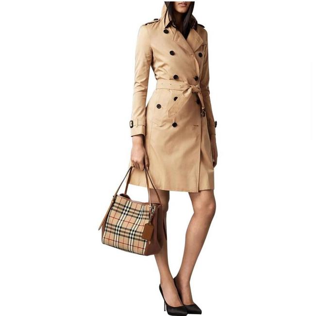Burberry Canterbury House Check HoneyTan Leather Tote