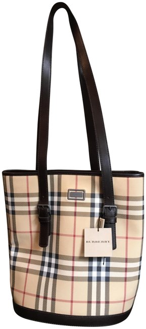 Burberry Canvas and Leather Purse Tote