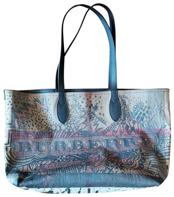 Burberry Carry All Brown Canvas Tote