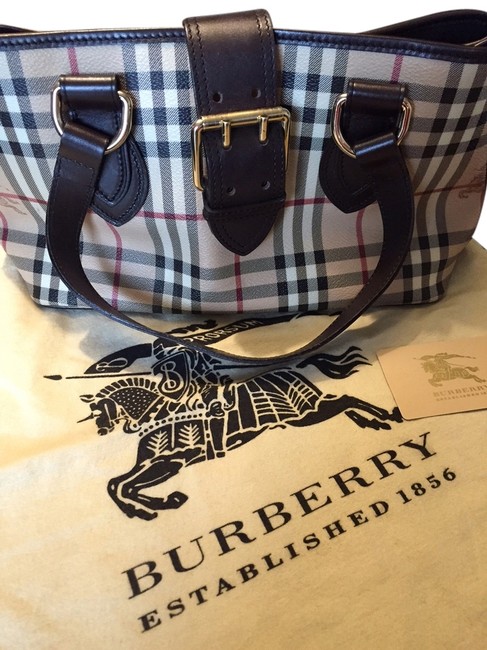 Burberry Check Haymarket Tote