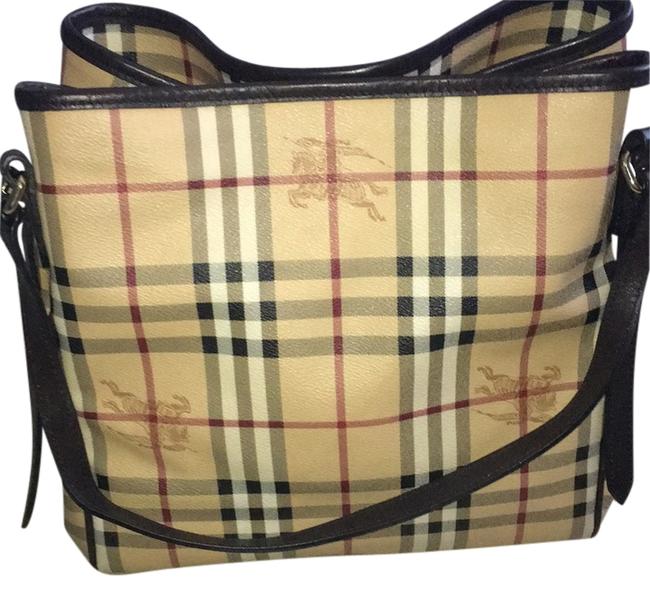 Burberry Chocolate Calf Leather Tote