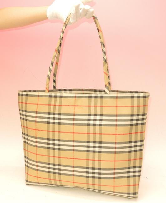 Burberry Classic Beige Canvas Tote