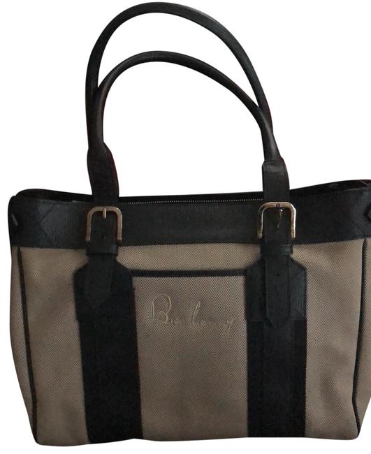 Burberry Classic Black and Khaki Tote