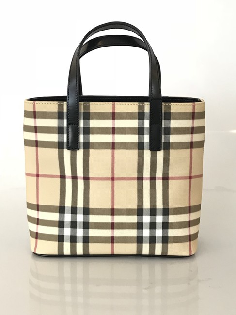 Burberry Classic Check Mini Beige Pvc Tote