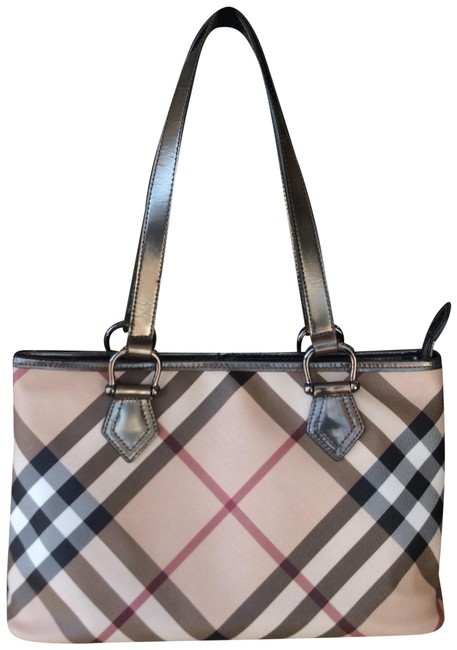 Burberry Classic Check Multicolored Canvas Tote