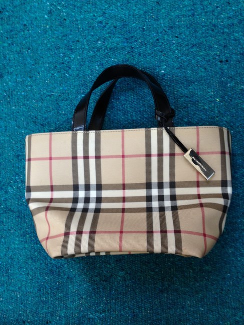 Burberry Classic Nova Check Coated Canvas Tote