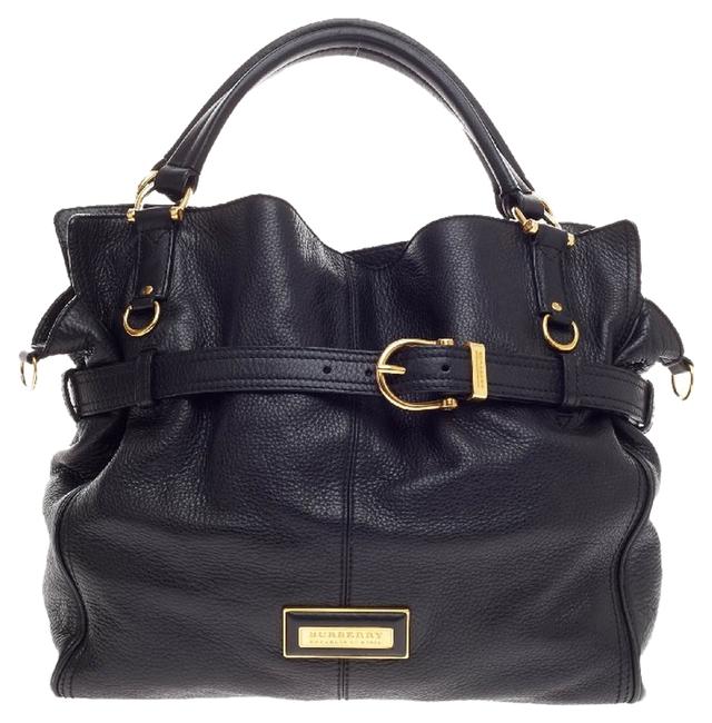 Burberry Convertible Belted Leather Tote