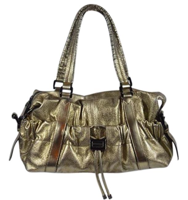 Burberry Shoulder Bag Curzon Metallic Gold Leather Tote