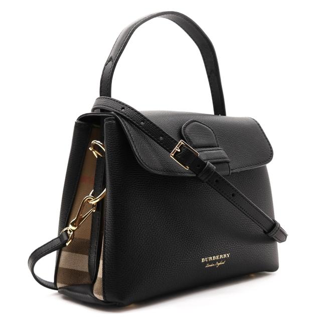 Burberry Derby Camberley Black Leather Tote