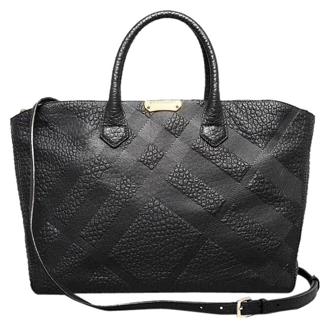Burberry Carryall Dewsbury Black Heritage Grain Leather Tote