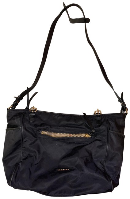 Burberry Diaper Black Nylon Tote