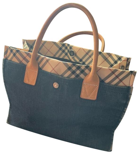 Burberry Distress Jean Blue Tote