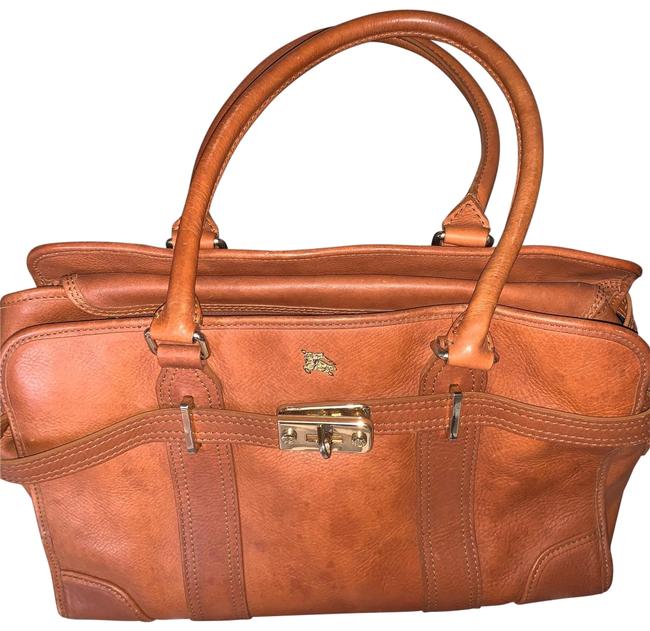 Burberry Doctors Burnt Tan Leather Tote