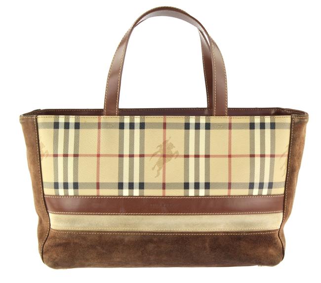 Burberry East West Haymarket Check Pvc Tote